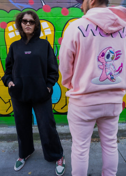 Oversized Hoodies / Adults & Kids - Catrina Black