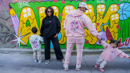 Oversized Hoodies / Adults & Kids - Catrina Pink