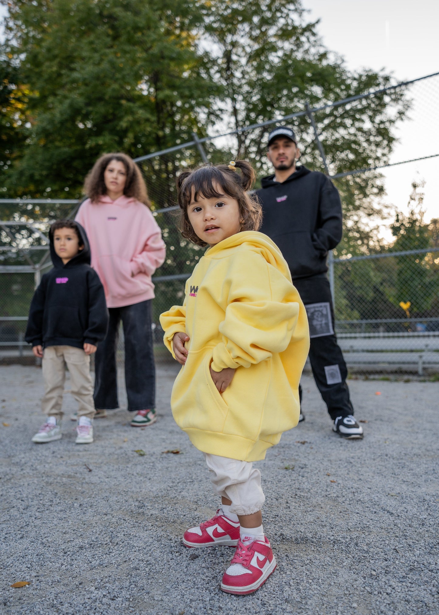 Oversized Hoodies / Adults & Kids - Catrina Yellow